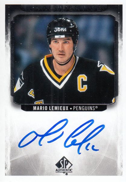 AUTO karta MARIO LEMIEUX 20-21 SP Authentic UD Authentics číslo UDA-ML